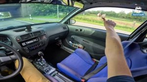 Honda Civic EK K24 TURBO *LOUD* POV Drive