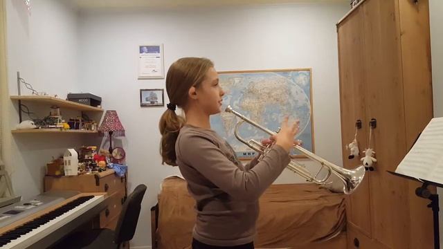 Учусь играть на трубе. Видео для детей №7: Играю гамму До-мажор... смотреть онлайн