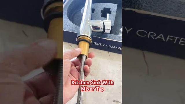 Kitchen Sink With Mixer Tap Fitting #mixtape# #shortvideo# #kichanappliances #shortvideo