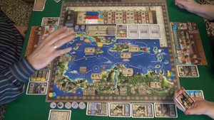 330 Маракайбо 1/2 часть - играем в настольную игру. Maracaibo board game.