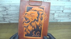 Чехол для ноутбука iPad из кожи с тиснением | Ручная работа