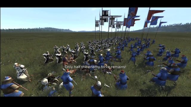 Battle of 2 Handers  Dismounted Halbbruder VS Samogitian Axemen - Medieval 2 Total War Mobile