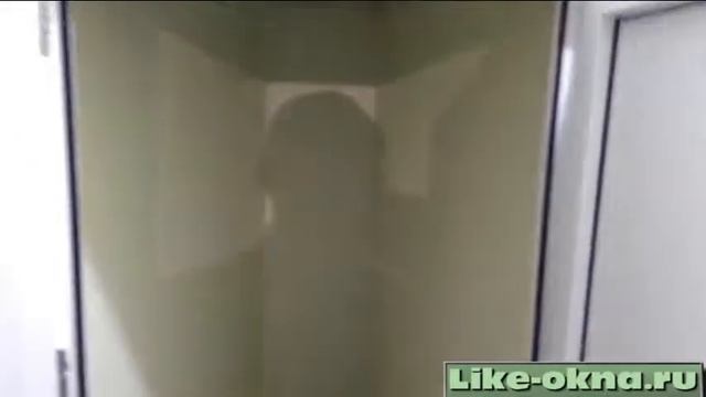 Остекление лоджии-сапожок ПВХ окнами + отделка + шкаф смотреть онлайн