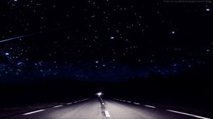 Футаж Ночная дорога