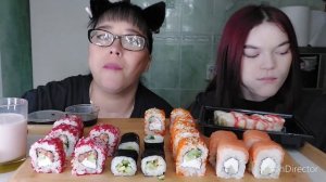 Мукбанг | Роллы и Суши ? Обжор