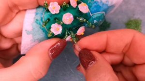 Мастер-класс. Брошь _Цветы в каменной вазе_ и набор для её создания