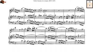 Bach - Violin Sonata no. 2, 4th Movement | Harpsichord Accompaniment