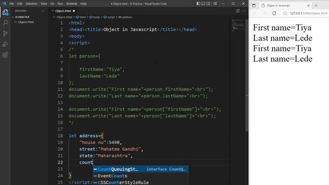 An Object in JavaScript | Add item to object in javascript