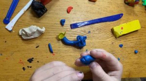 Лепка хаги-ваги из пластилина