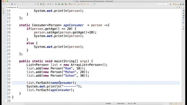Consumer Functional Interface Video 11 смотреть онлайн