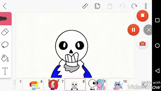 реакция Санса на его фанаток// Sans's reaction to his fangirls смотреть онлайн
