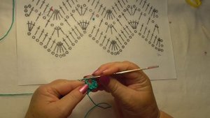 Научу вязать крючком! Урок 14. Вяжем по схеме узор зигзаг