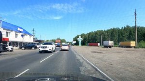На въезде в город Томск