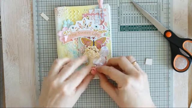 Tutorial Mini album Cover | Мастер-класс "Мини-альбом" Часть 3: Декор обложки смотреть онлайн