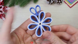 ❄СНЕЖИНКА❄ Из Полосок Фоамирана ? Поделки ? Новый Год ?