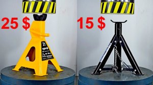 HYDRAULIC PRESS VS CAR STANDS