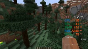 GeForce GTX 1660 AMD -- Ryzen 5 2600 -- Minecraft FPS Test Optifine