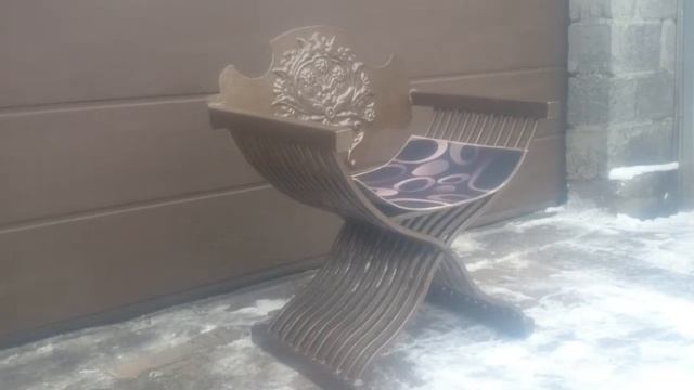 Курульный стул из металла смотреть онлайн