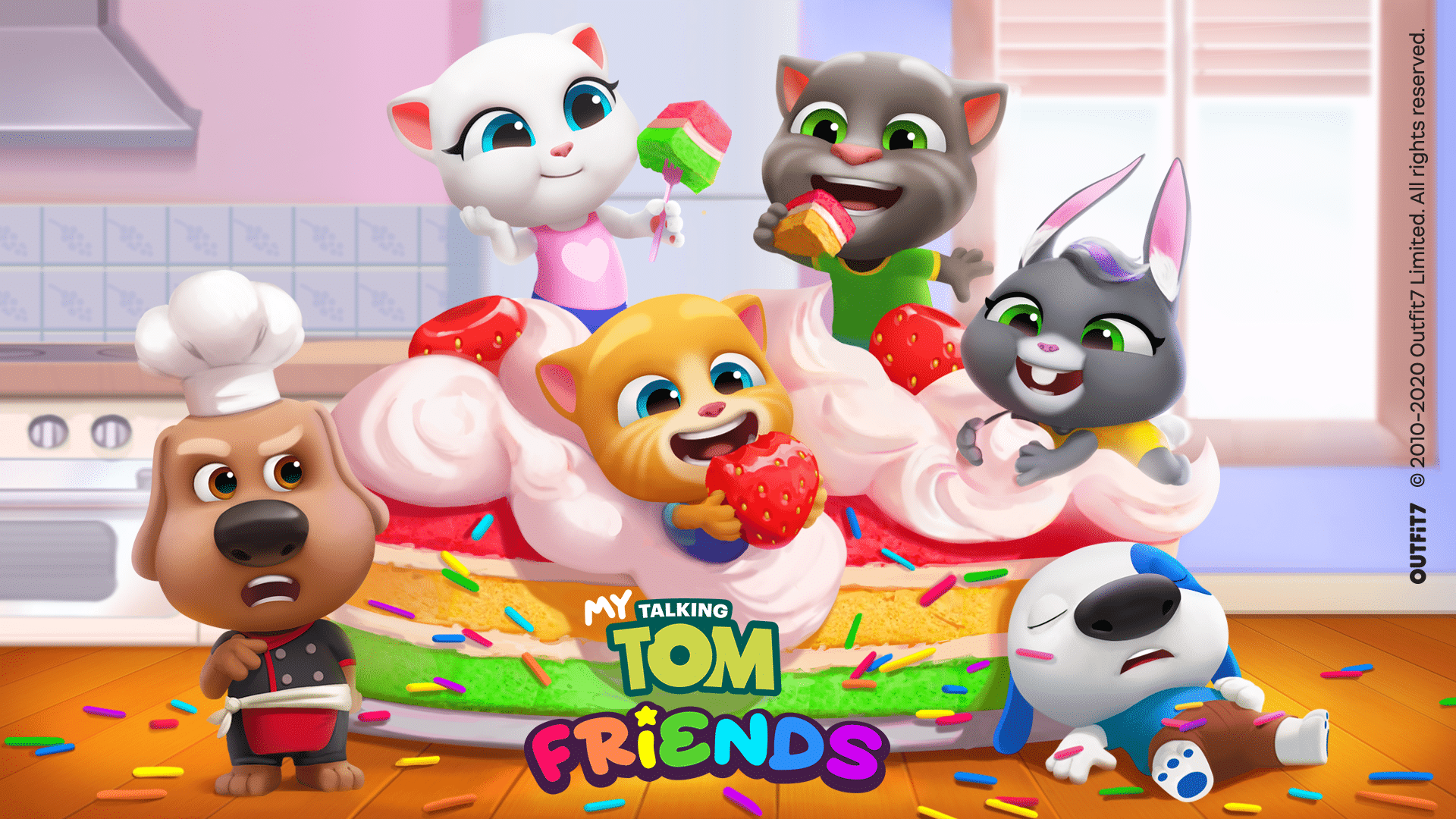 Игра talking Tom friends Джинджер