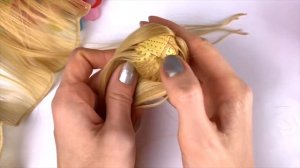 Старые куклы/Куклы с чердака/новые волосы для Рапунцель ООАК