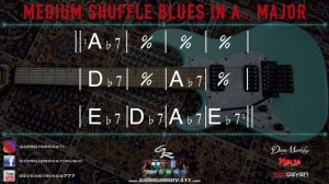 Ab Major Medium Shuffle Blues Backing Track - Bass and Drum - Giorgio Rovati