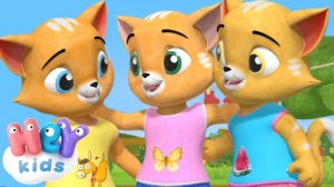 Los Tres Gatitos  Canciones Infantiles En Español - HeyKids