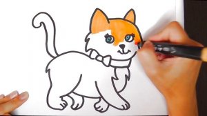 Drawing Cat for Kids _ learn to draw _ drawing - a cat
