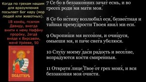 Псалтирь.   Псалмы 26,50,90 с текстом