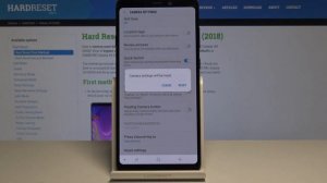 How to Reset Camera in Samsung Galaxy A9 2018 - Restore Original Camera Settings