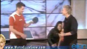 XIN-XUE FENG on Ellen DeGeneres Show -  Play Ping-Pong // 11/23/2009