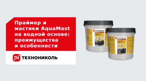 Праймер и мастики AquaMast на водной основе: преимущества и особенности