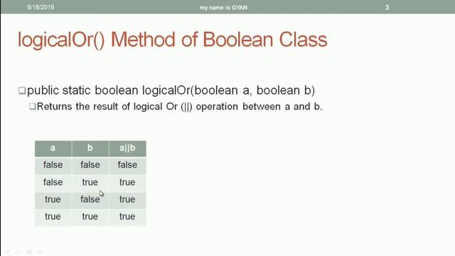 Wrapper Classes in Java | #54 | logicalAnd(), LogicalOr() and logicalXor() Methods of Boolean Class