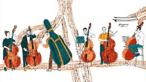 Нарисованный оркестр. Контрабас. Ролик 4