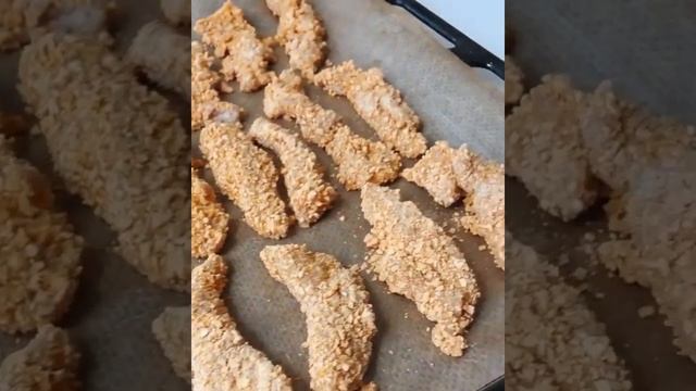 Куриные стрипсы в духовке в домашних условиях смотреть онлайн