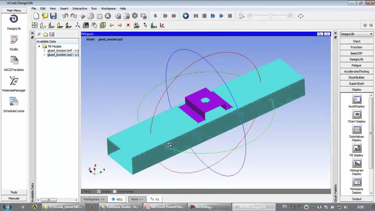 Усталостная долговечность клееного соединения в Ansys nCode DesignLife