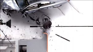 Краш тест  Volvo S80  2014 Volvo S80 small overlap IIHS crash test