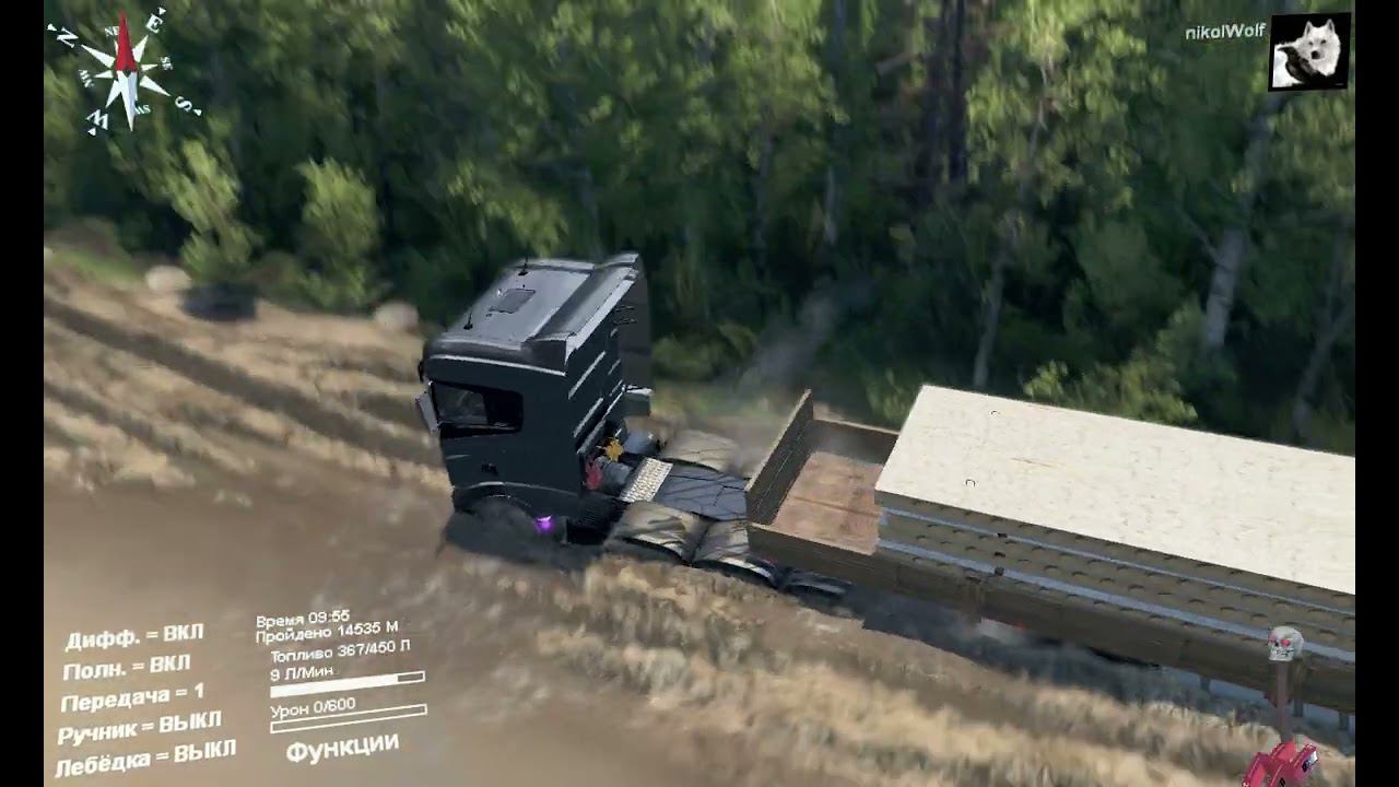 SpinTires Карта «Пять озёр» (прохождения)#6