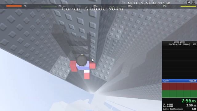 Roblox Steep Steps - First Sub 6 Skipless% 1000m смотреть онлайн