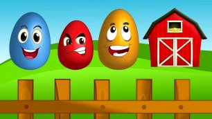 Яйца на ферме мультик - Учим цвета для детей - Мультик про цветные яйца - Учим цвета яйца на ферме.