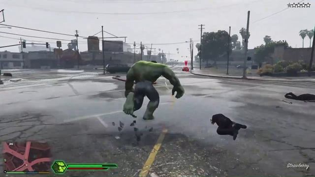 The Incredible Hulk going on a massacre - GTA V Mod смотреть онлайн