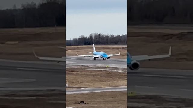 KLM Embraer E190 ( PH-EZT ) landing in Oslo Sandefjord Torp Airport