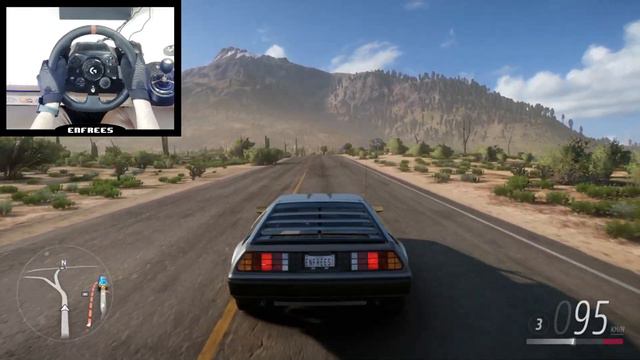 DeLorean DMC-12 - Forza Horizon 5 | Logitech G923 Steering Wheel Gameplay