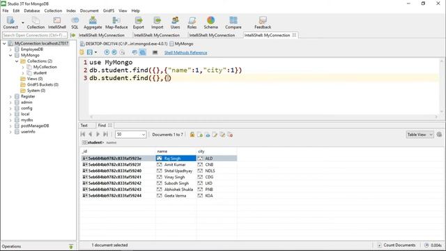 10- What is Projection in MongoDB | MongoDB Tutorial in Hindi