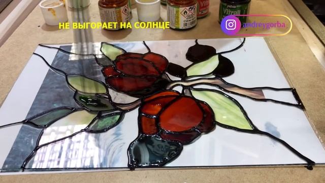 Как своими руками сделать заливной витраж.  Витраж для дома семьи, подробный мастер класс. смотреть онлайн