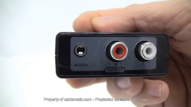 Conversion of digital to analog audio (Toslink and coaxial to 2 x RCA distributed Cablematic ®