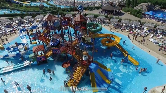 Аквапарк Одесса с высоты птичьего полета! смотреть онлайн