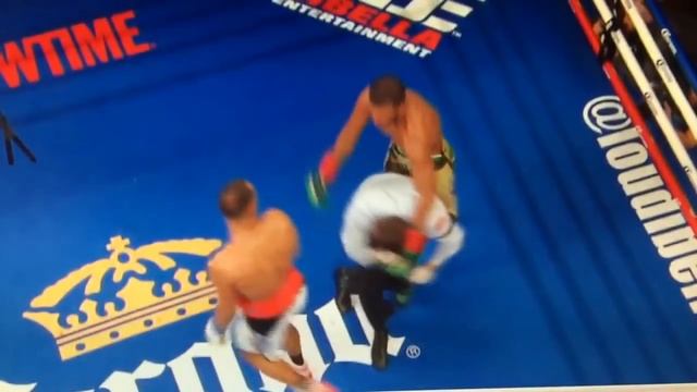 Шведский боксер отправил судью в нокдаун смотреть онлайн