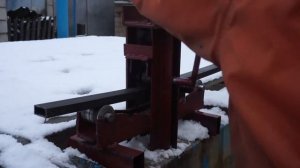 Труба 40*20 мм.  Итог работы трубогиба, сделанного  своими руками без токаря за 1 день