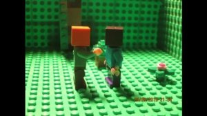 Лего Майнкрафт. Знакомство Стива и Алекс.