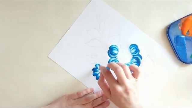 Мой блог о Петриковской росписи. Выпуск №17: "Композиция - цветок лилии" смотреть онлайн